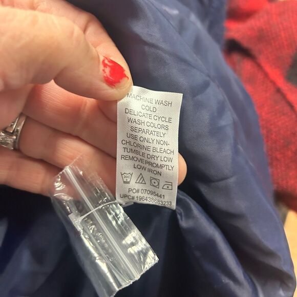 WOMAN wITHIN LADIES 18/20 BLUE WINTER COAT - Picture 7 of 8